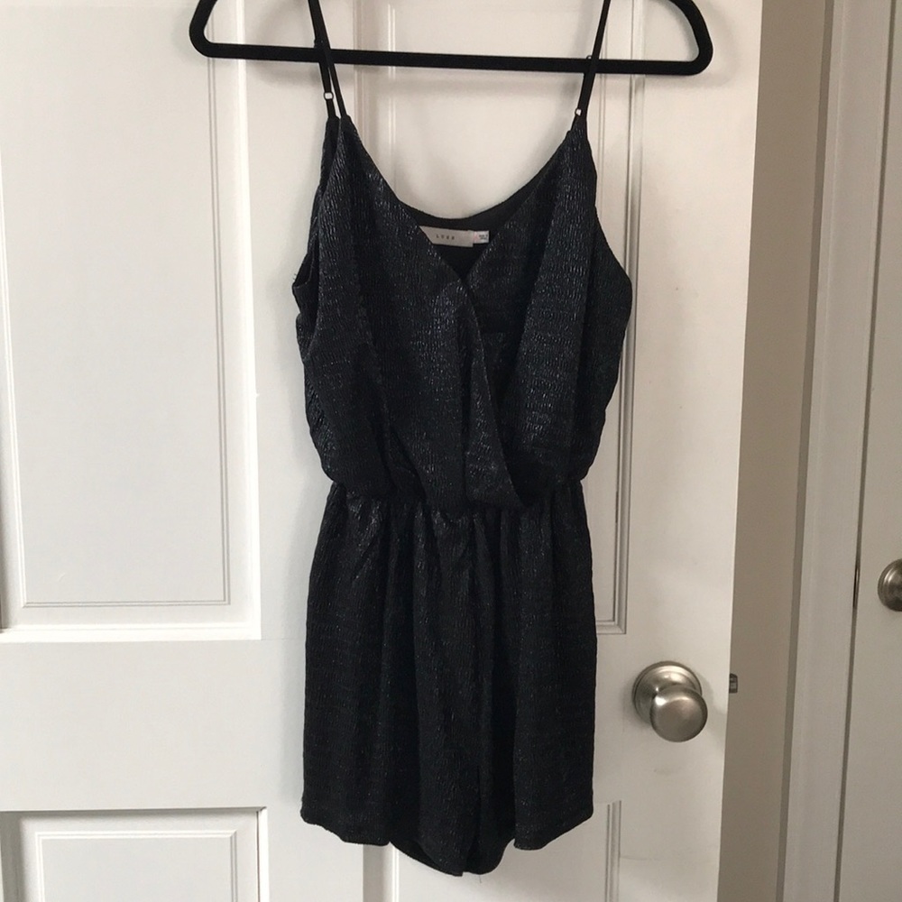 LUSH Black Shimmer Romper
